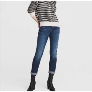 RAG & BONE Dre Dark Wash Slim Boyfriend Jeans Sz 26